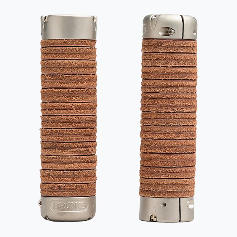 Ръкохватки за кормило Brooks England Plump Leather кафява 4