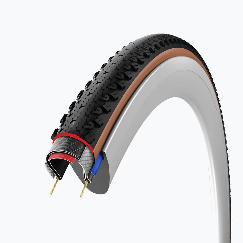 Велосипедна гума Vittoria Terreno T30 G2.0 TLR Gravel Endurance black/brown 4