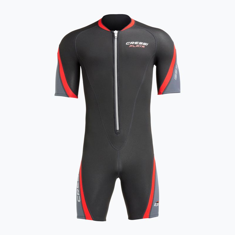 Дамски хидрокостюм Cressi Playa Shorty 2.5 mm black/red