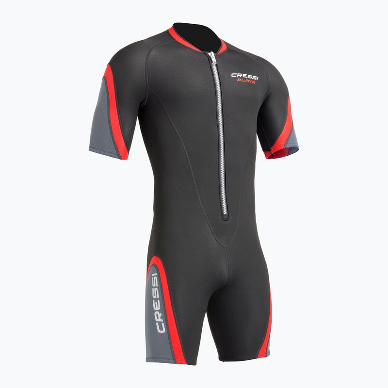 Дамски хидрокостюм Cressi Playa Shorty 2.5 mm black/red 2