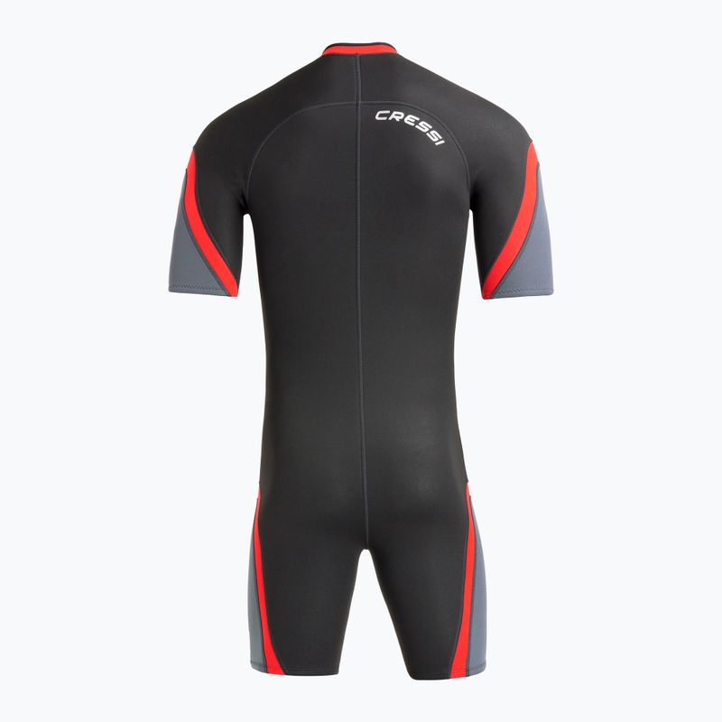 Дамски хидрокостюм Cressi Playa Shorty 2.5 mm black/red 3