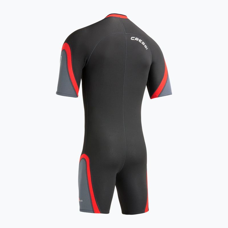 Мъжки неопренов костюм за плуване Cressi Playa Shorty 2.5 mm black/red 4
