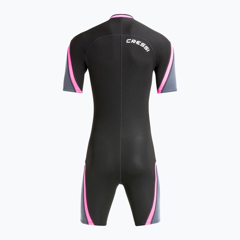Мъжки неопренов костюм за плуване Cressi Playa Shorty 2.5 mm black/pink 2