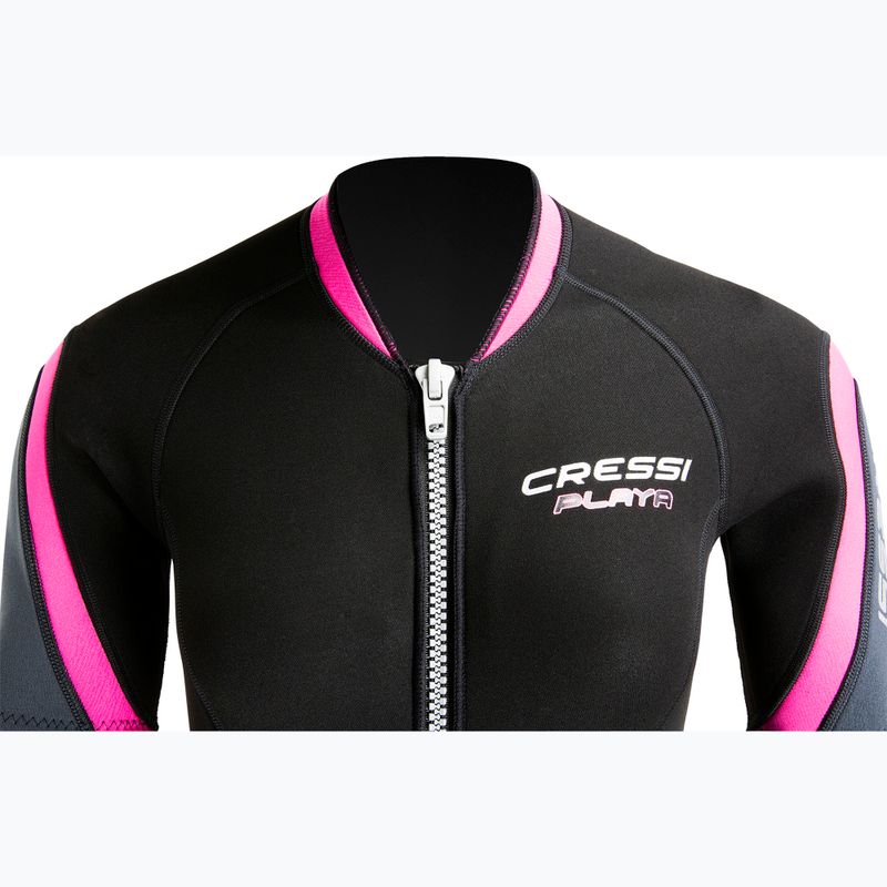 Дамски хидрокостюм Cressi Playa Shorty 2.5 mm black/pink 4
