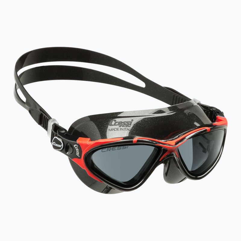 Маска за плуване Cressi Planet black/red smoked 6