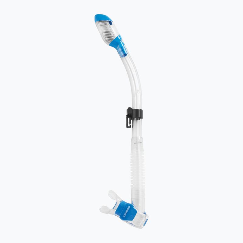 Cressi Dry шнорхел прозрачен син ES259 4