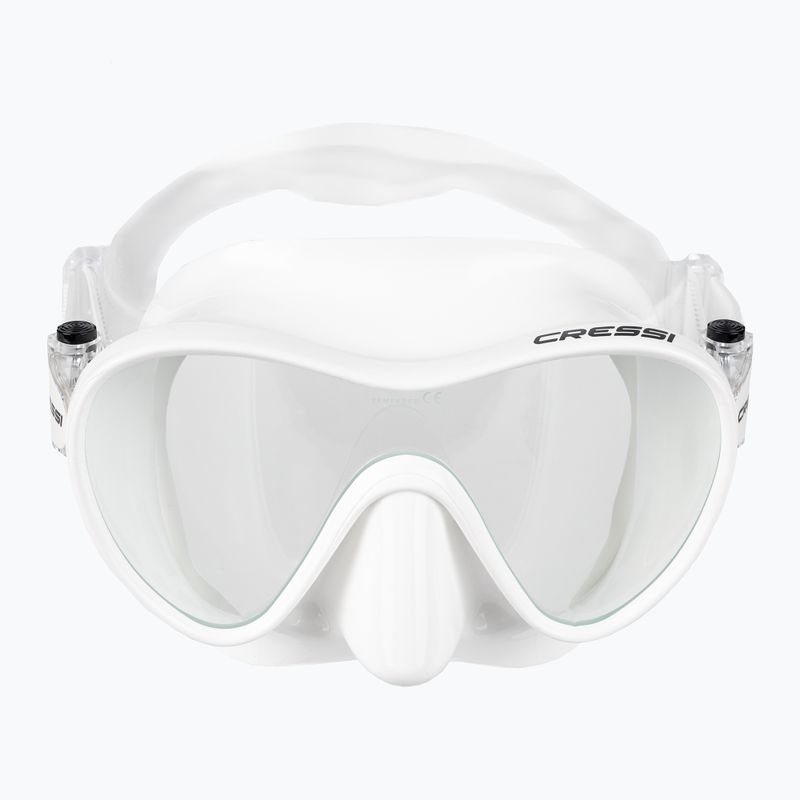 Маска за гмуркане Cressi F1 бяла ZDN283000 2