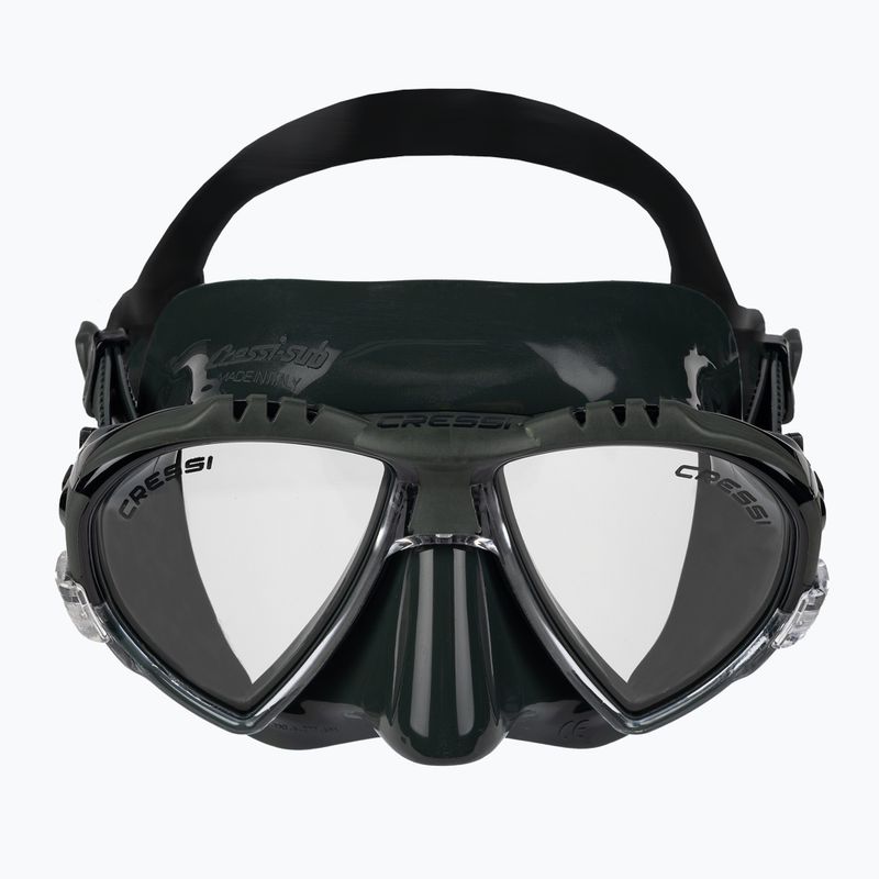 Маска за гмуркане Cressi Matrix зелена DS309850 2