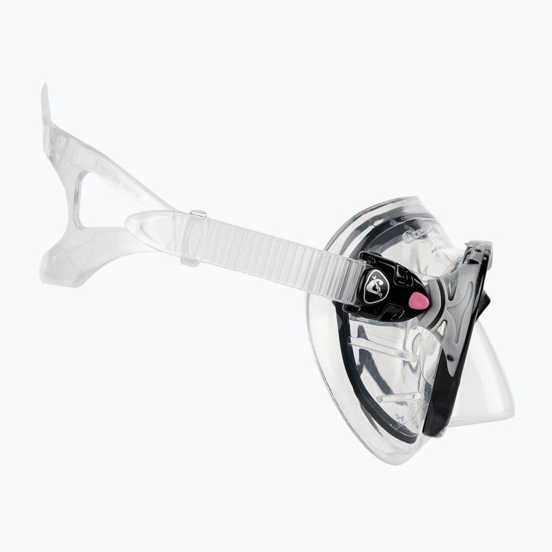 Комплект за гмуркане Cressi Big Eyes Evolution + Alpha Ultra Dry black/pink 5