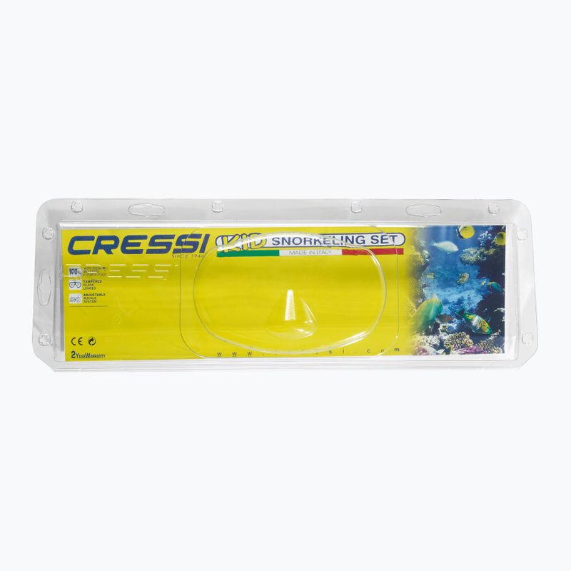 Детски комплект за гмуркане с шнорхел Cressi Marea + Top yellow 2