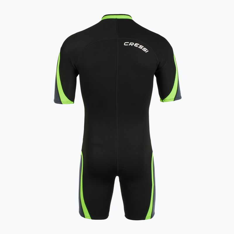 Мъжки хидрокостюм Cressi Playa Shorty 2.5 mm black/lime 3