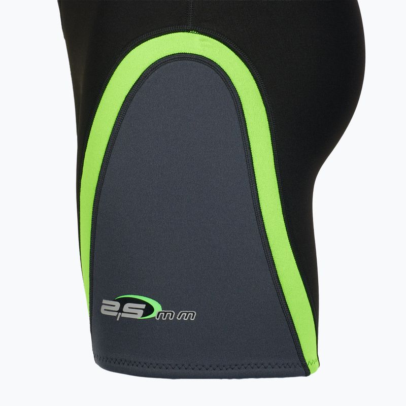 Мъжки хидрокостюм Cressi Playa Shorty 2.5 mm black/lime 5
