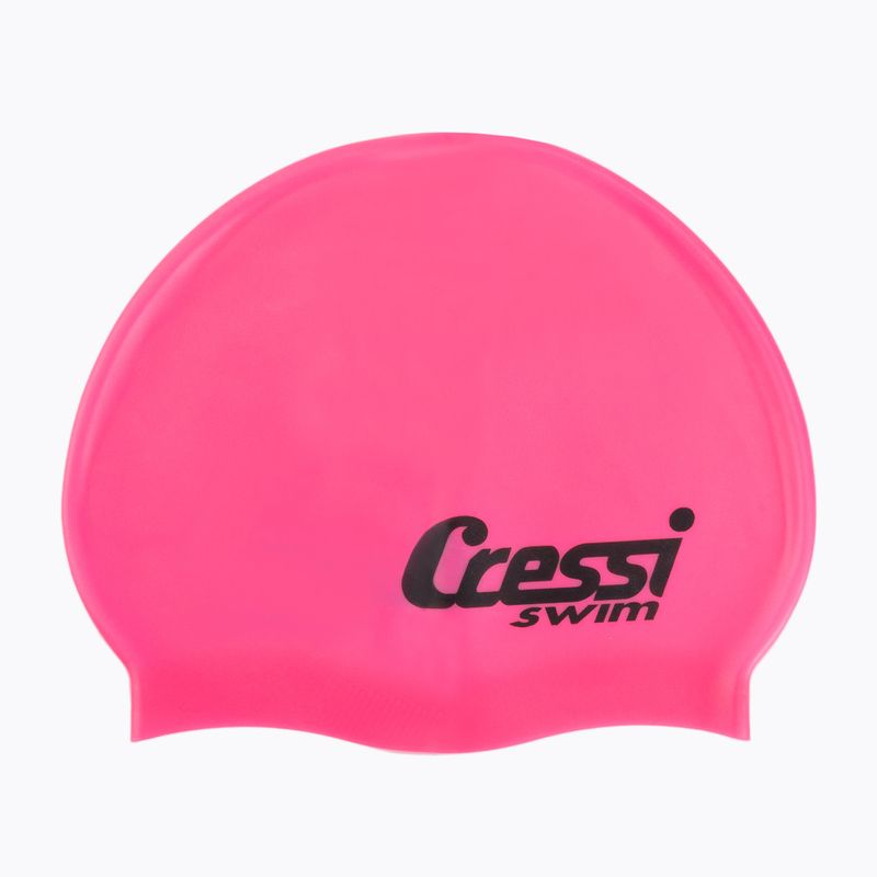 Детска шапка за плуване Cressi Silicone Cap pink XDF220