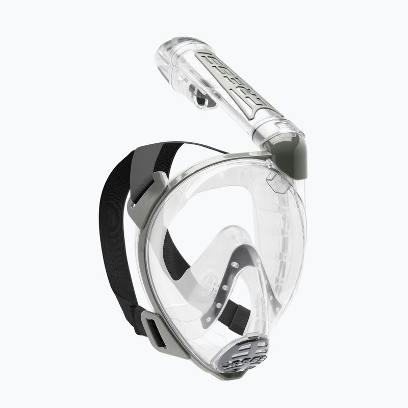 Cressi Duke Dry сива пълнолицева маска за гмуркане с шнорхел XDT000000 7
