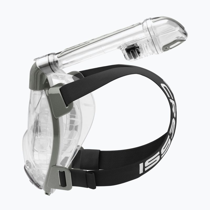 Cressi Duke Dry сива пълнолицева маска за гмуркане с шнорхел XDT000000 9
