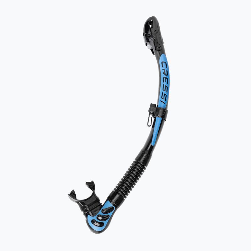 Комплект за гмуркане Cressi Big Eyes Evolution + Alpha Ultra Dry black/blue 3
