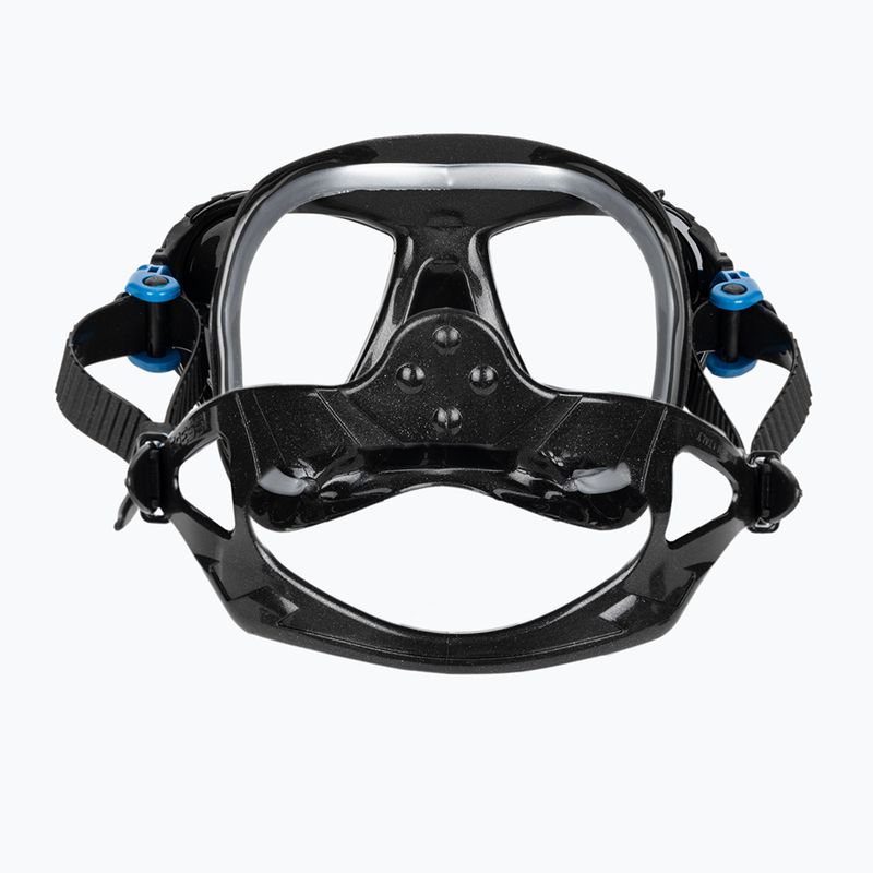 Комплект за гмуркане Cressi Big Eyes Evolution + Alpha Ultra Dry black/blue 6