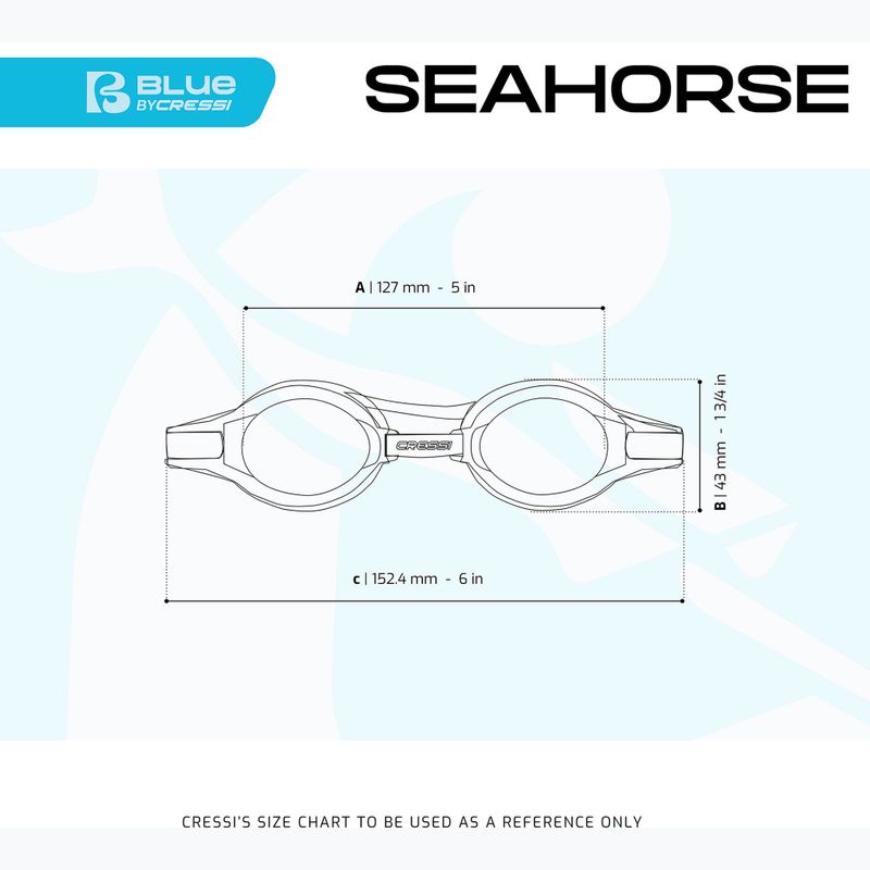 Детски очила за плуване Cressi Seahorse сиво/бяло/розово 8