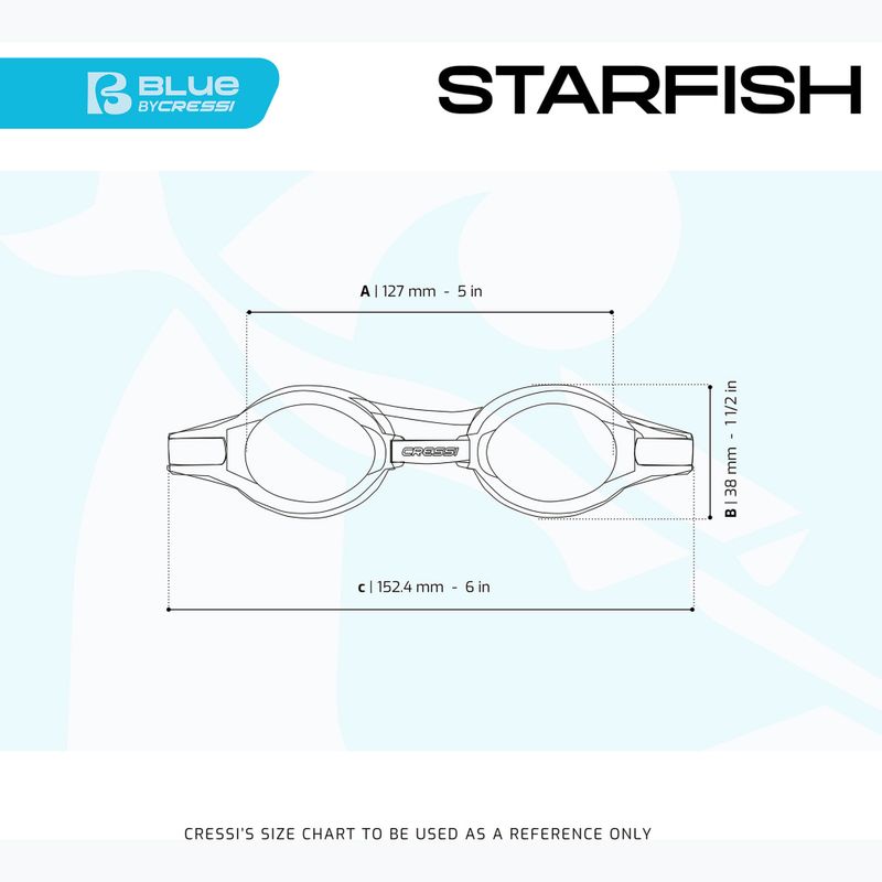 Детски очила за плуване Cressi Starfish green/azure 2