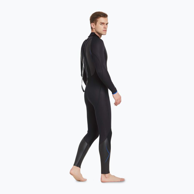 Мъжки неопренов костюм за плуване Cressi Altum Monopiece 3 mm black/blue 4