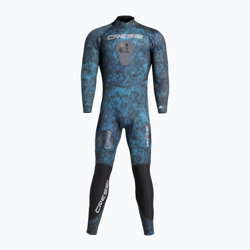 Мъжки бански костюм Cressi Tokugawa Monopiece 3 mm camo blue