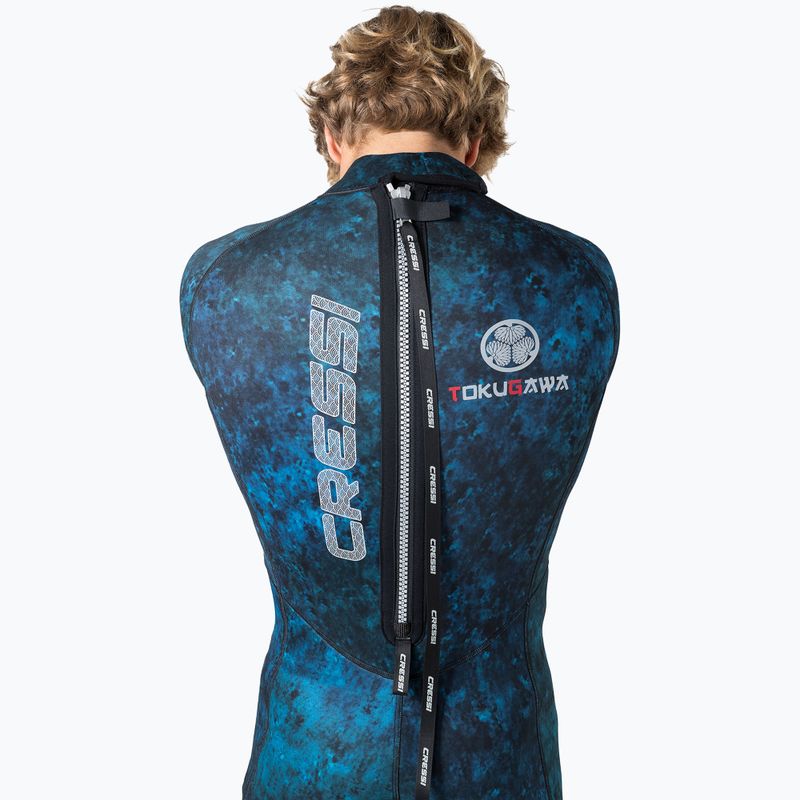 Мъжки бански костюм Cressi Tokugawa Monopiece 3 mm camo blue 12