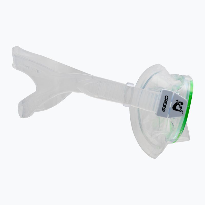 Детски комплект за гмуркане Cressi Perla + Minigringo Маска + шнорхел Зелен DM101267 3