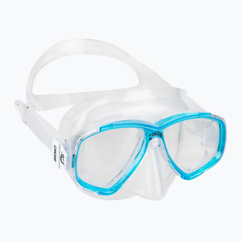 Cressi Perla прозрачна синя маска за гмуркане DN207963