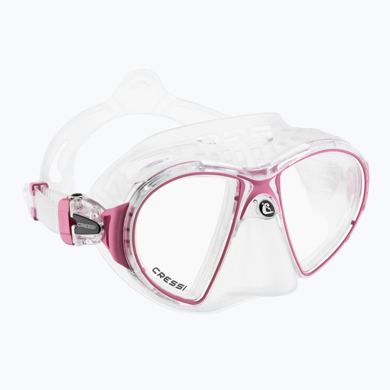 Маска за гмуркане Cressi Zeus clear pink