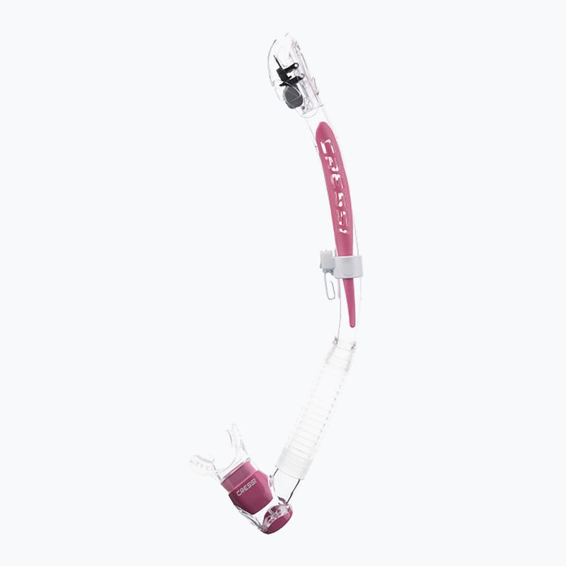 Шнорхел Cressi Itaca Ultra Dry clear/pink