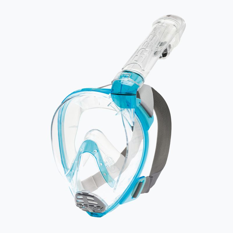 Cressi Baron Тюркоазена пълнолицева маска за гмуркане с шнорхел XDT0360026