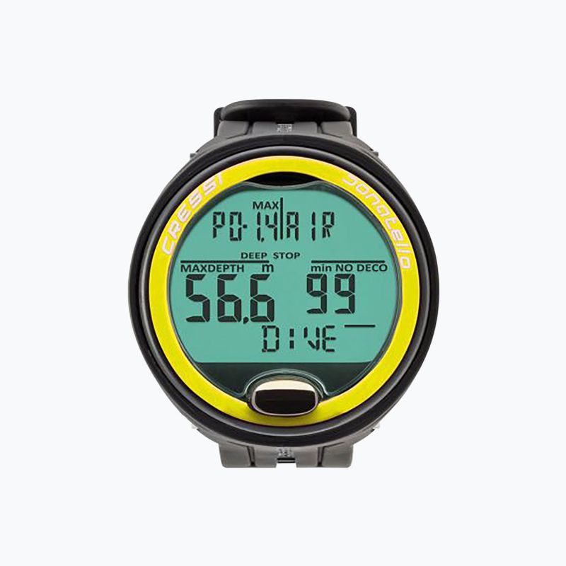 Cressi Donatello Компютър за гмуркане черен/жълт KS860052