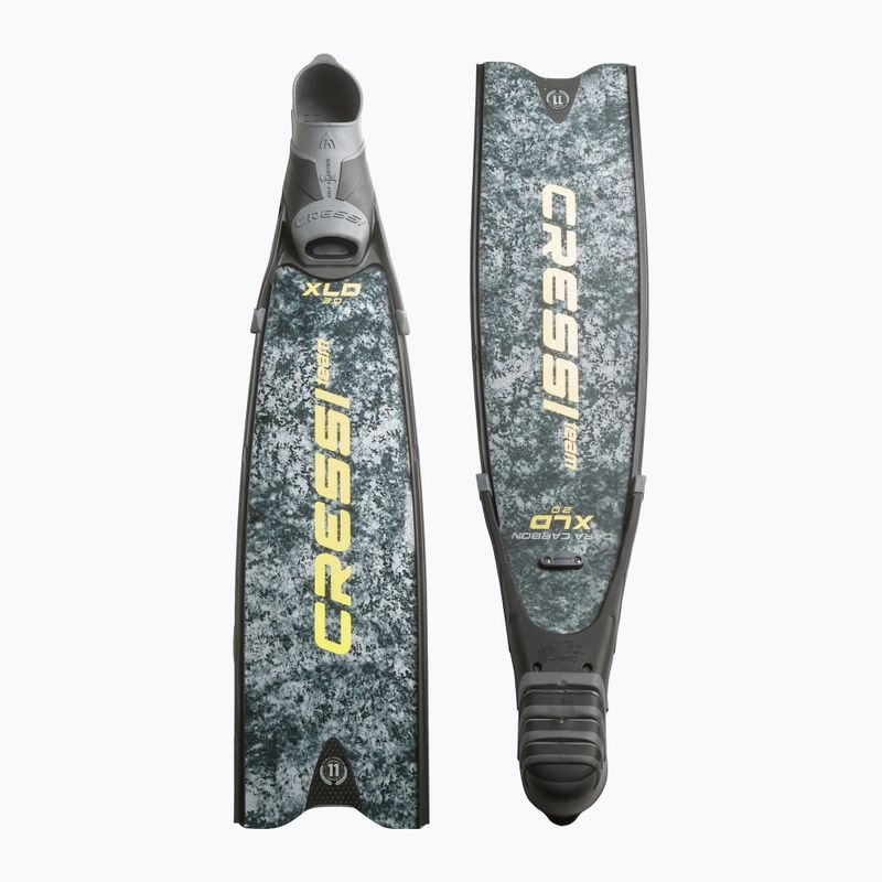 Cressi Gara Turbo Carbon сиви камуфлажни плавници за гмуркане 2