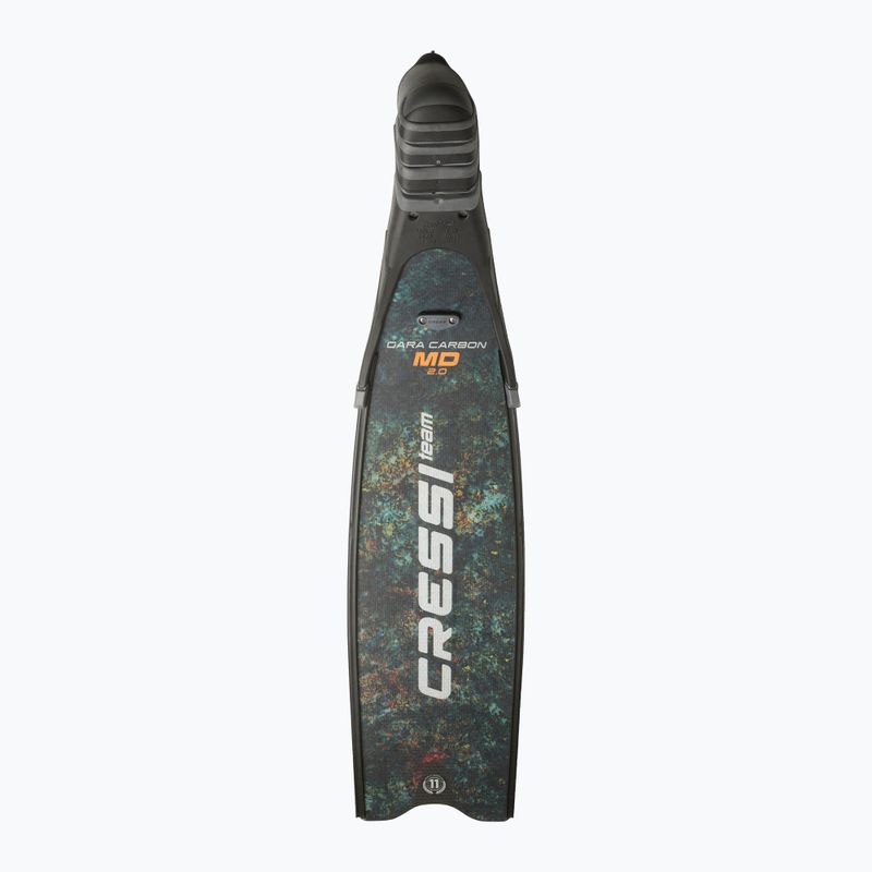 Cressi Gara Turbo Carbon зелени камуфлажни плавници за гмуркане 4