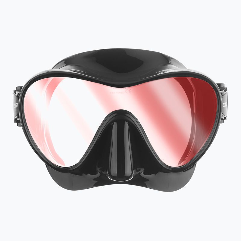 Маска за гмуркане Cressi F1 Ultravision black/red lenses 2