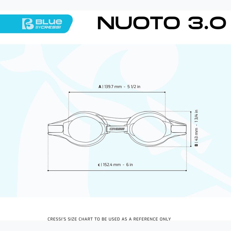 Очила за плуване Cressi Nuoto 3.0 розови/прозрачни 4
