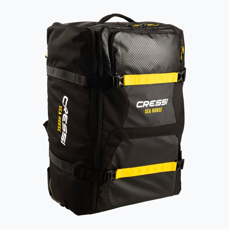 Чанта за пътуване Cressi Sea Horse 152 л черна/жълта