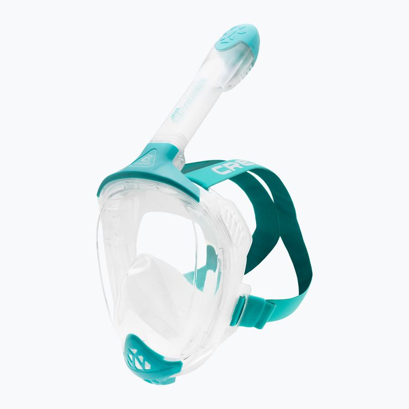 Mаска за цяло лице за шнорхелинг Cressi Java Full Face clear/aquamarine 2