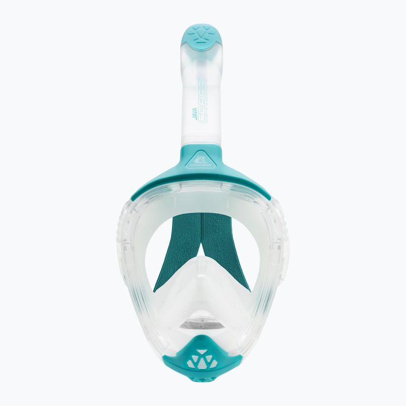 Mаска за цяло лице за шнорхелинг Cressi Java Full Face clear/aquamarine 3