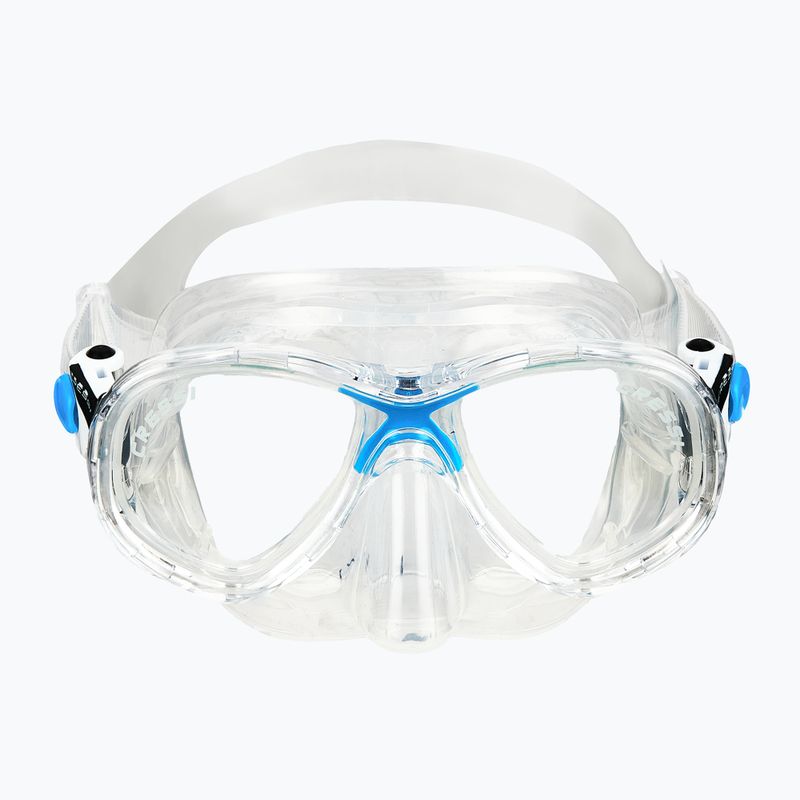 Комплект за гмуркане Cressi Marea + Seal Dry Jr clear/azure 4