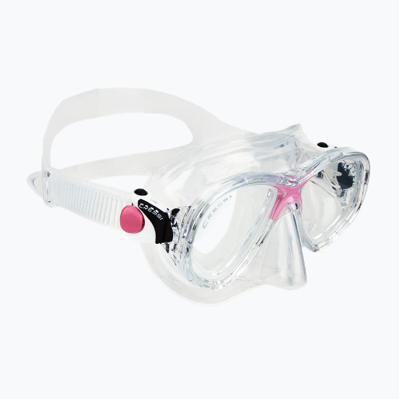 Комплект за гмуркане Cressi Marea + Seal Dry Jr clear/pink 2