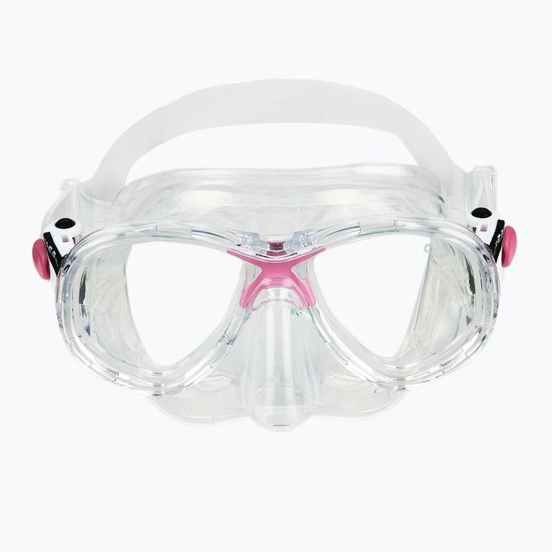 Комплект за гмуркане Cressi Marea + Seal Dry Jr clear/pink 4