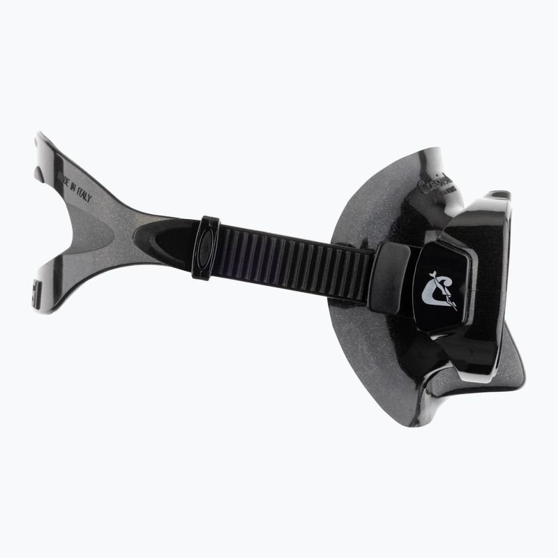 Маска за гмуркане Cressi Focus черна/черна/сребърна 3