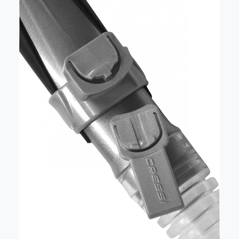 Cressi Alpha Ultra Dry прозрачен/черен/бял шнорхел 5