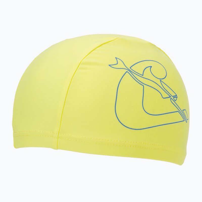 Детска шапка за плуване Cressi Tago lime/blue 2
