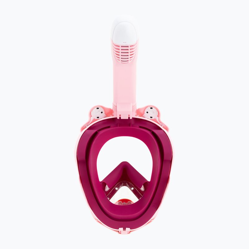 Детска цялолицева маска за шнорхелинг Cressi Kiddy Full Face Jr розово/лилаво/бяло 6