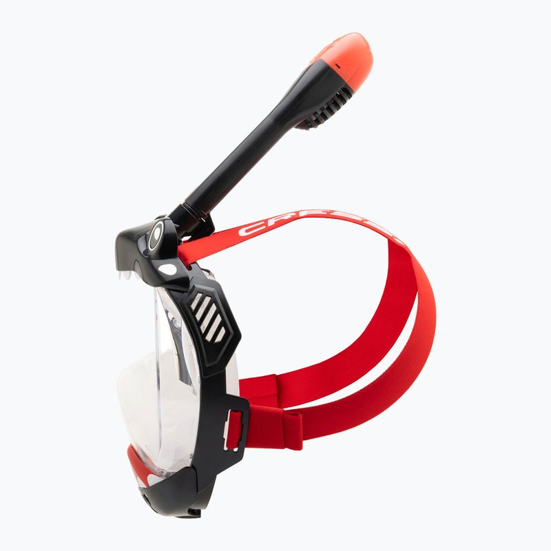 Детска цялолицева маска за шнорхелинг Cressi Kiddy Full Face Jr black/clear/red 4