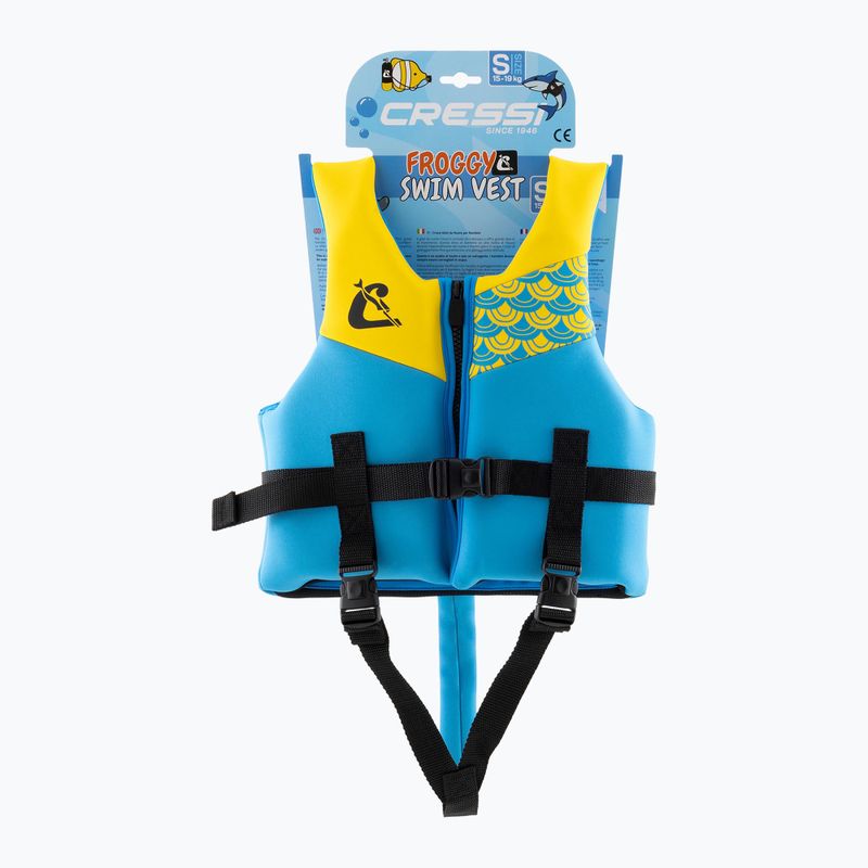 Детска спасителна жилетка Cressi Froggy azure/yellow 5