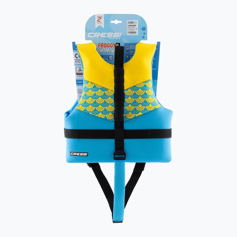 Детска спасителна жилетка Cressi Froggy azure/yellow 6