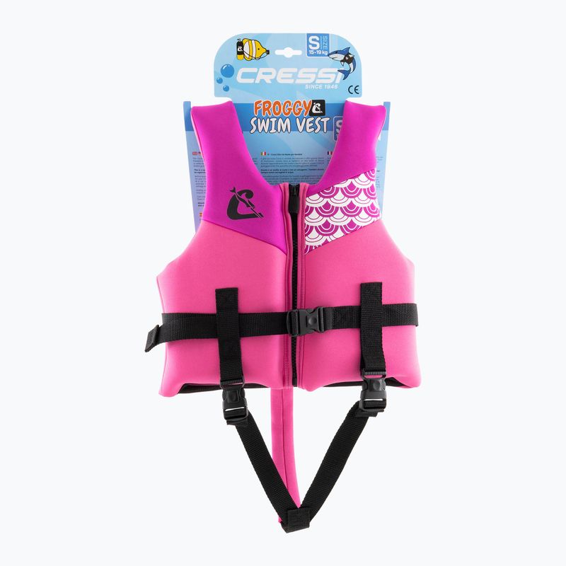 Детска спасителна жилетка Cressi Froggy pink/lilac 5